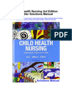 Child Health Nursing 3rd Edition Bindler Solutions Manual