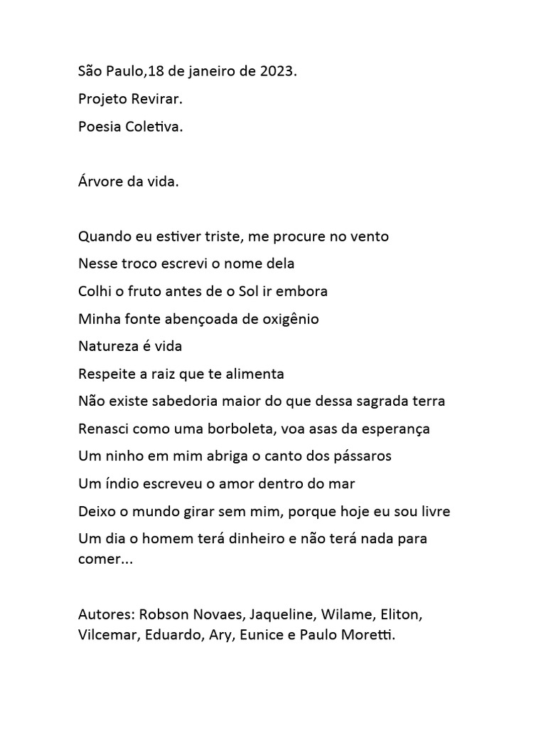  rvore da vida pdf
