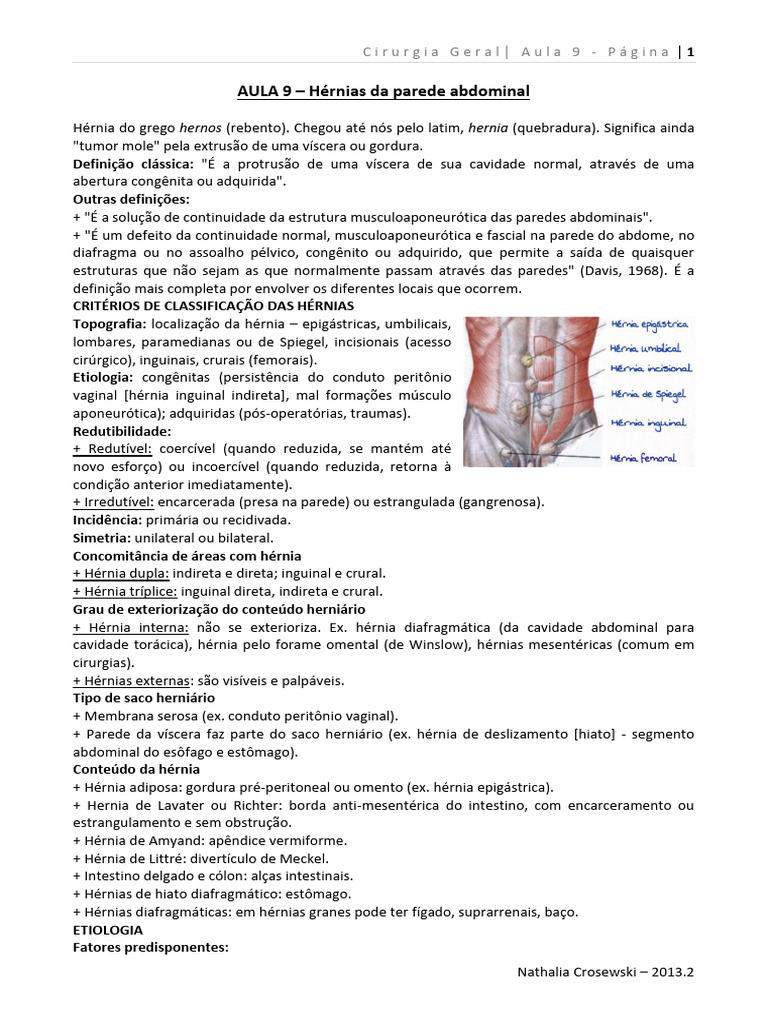 9. Hérnias da parede abdominal - 21.10 | PDF | Doenças e distúrbios ...