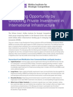 Unleashing Opportunity by Unlocking Private Investment in International Infrastructure
