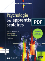 Psychologie: Apprentissages Scolaires