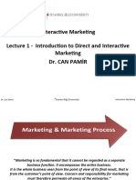 Lecture 1 - Introduction To Direct and Interactive Marketing
