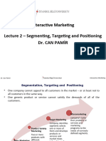 Lecture 2 Â Segmenting, Targeting and Positioning