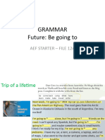 Grammar Future Be Going To Aef Starter File12a