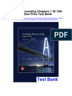 College Accounting Chapters 1-30-15th Edition Price Test Bank