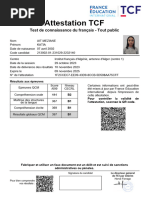 TCF - Test de Connaissance Du Français en Ligne Avec TV5MONDE | PDF ...