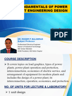 Ee 34 Fundamentals of Power Plant Engineering Design