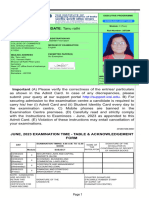 Module 2 Admit Card