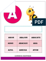 Apostila Com Fichas de Leitura Do Alfabeto