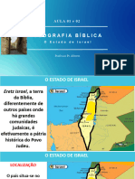 Aula 1 e 2 - Geografia Bíblica II - Prof. Alberto - 02.10.2023
