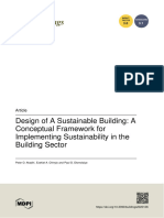 Design of A Sustainable Building: A Conceptual Framework For Implementing Sustainability in The Building Sector