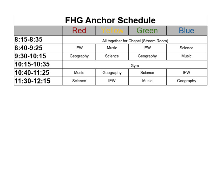 20232024 Anchor Schedule by Class2 PDF