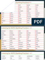 Spelling Lists 1-7