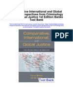 Comparative International and Global Justice Perspectives From Criminology and Criminal Justice 1st Edition Banks Test Bank