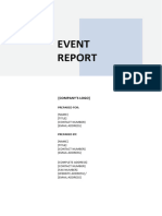 Event Report Template