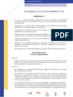 Constitución Española, de 27 de Diciembre de 1.978: Preámbulo