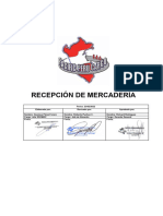 ALM-P-01 Recepción de Mercadería