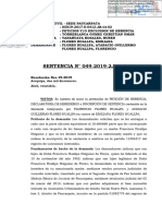 Sentencia #049-2019-2JC-MBJP