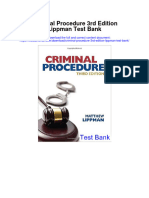 Criminal Procedure 3rd Edition Lippman Test Bank