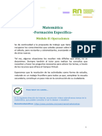 Módulo II - Matematica - Formacion Específica