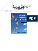 Test Bank For Accounting Information Systems 1e by Turner and Weickgenannt