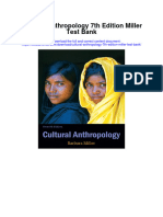 Cultural Anthropology 7th Edition Miller Test Bank