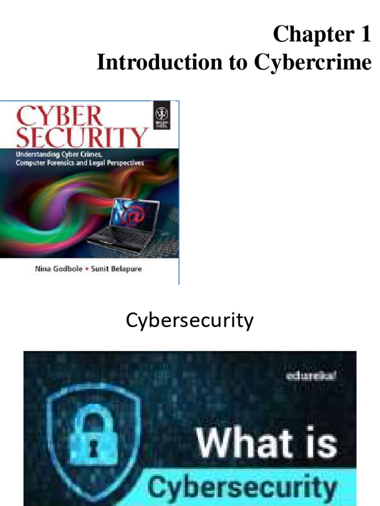 Chapter1cybersecurity Pdf Download Free Pdf Cybercrime Security