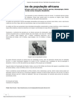 Aspectos Da População Africana. Realidade Da População Africana