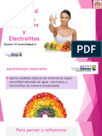 Necesidad de Agua Nutrientes y Electrolitos