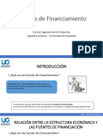 Clase S Fuentes de Financiamiento