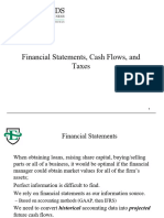 Financial Statements, Cash Flows, and Taxes