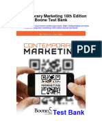 Contemporary Marketing 16th Edition Boone Test Bank
