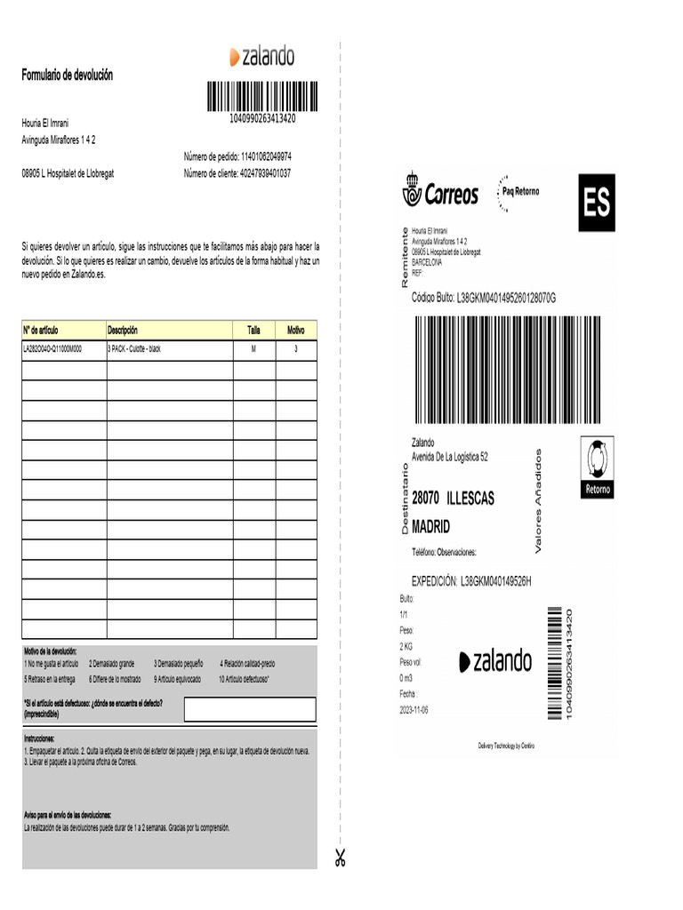Return Label 4707550754678755810 | PDF