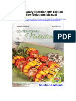 Contemporary Nutrition 9th Edition Wardlaw Solutions Manual