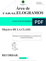 Área de PARALELOGRAMOS