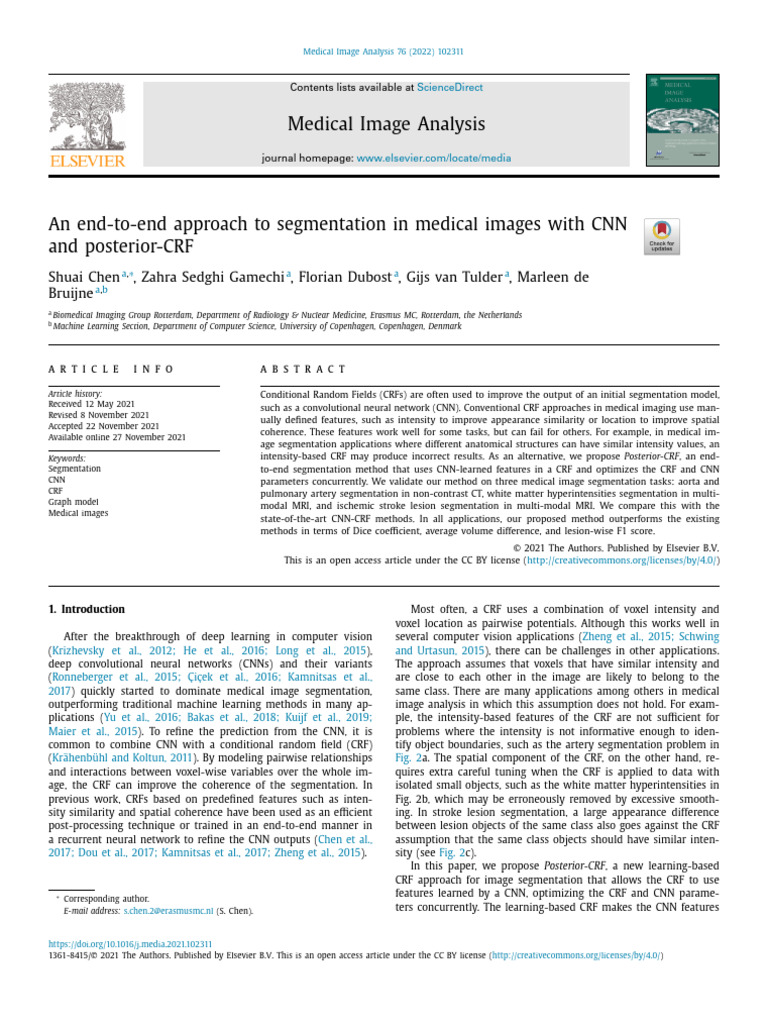 Medical Image Segmentation | PDF | Image Segmentation | Medical Imaging