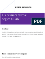 Els Primers Textos S.xii Al XIV