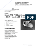 RTD Pt100 Salida 4 20ma
