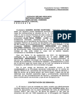 Contestación y Reconvención EFECTUIVO AMADA Exp N 1409 Sandra Mateo MTZ Cosolea DIVORCIO