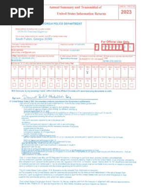 Dawud Bilal Abdullah Bey 1096 Levy Affidavit South Fulton Police Department