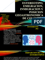 Estereotipo, Emigracion, Inmigracion y Posicion Geoastronomica