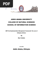 Addis Ababa University College of Natural Sciences School of Information Science