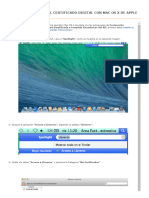 Guía para Instalar El Certificado Digital Con Mac Os X de Aplle