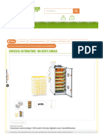 Couveuse Automatique 180 Oeufs Cimuka