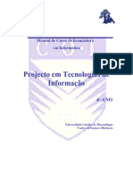 Manual Do Curso de Licenciatura Projectos em TI