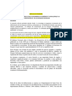 Discordancia Entre El Pdes y La Deforestación en Bolivia