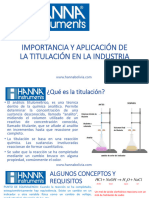 Importancia y Aplicacion de La Titulacion en La Industria