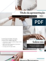 Modelos de Apresentação Apresentação de Negocios