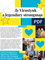 The Famous Ukrainian Sportsman Vasyl Virastyuk