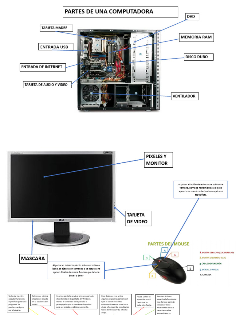 Partes de Una Computadora2 | PDF | Monitor de computadora | Ventana ...